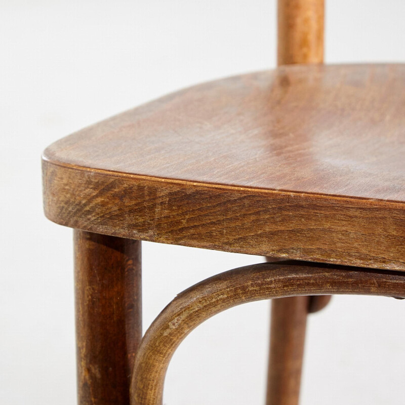 Thonet vintage stoel met slanke rugleuning