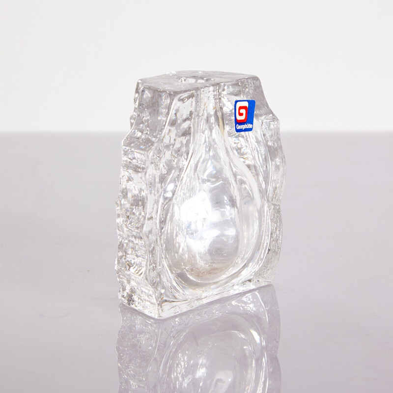 Vintage Solifleur Glass Vase from Geörgshütte, German 1970s