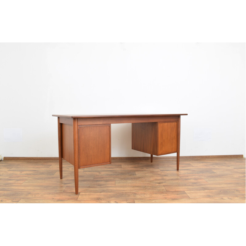 Bureau vintage en teck et chêne, Danemark 1960