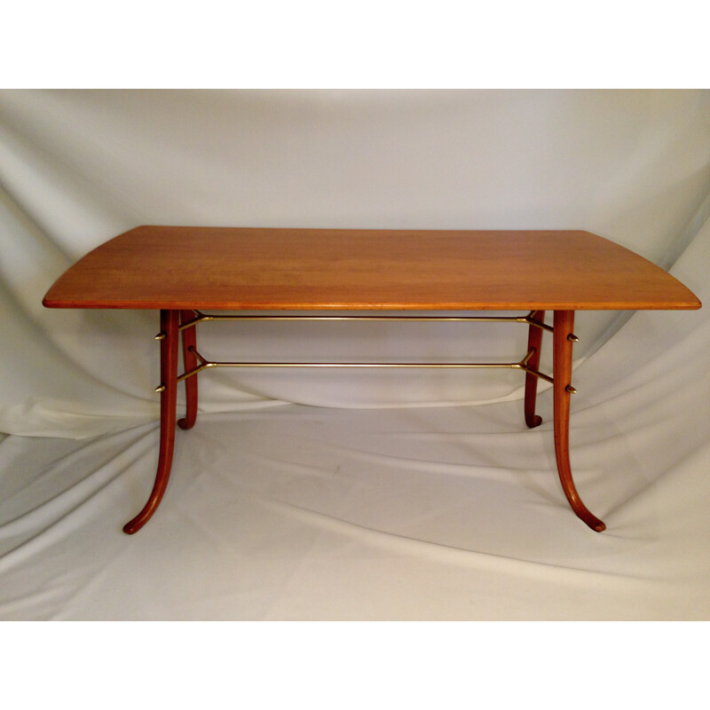 Rectangular coffee table in maple - 1950s 