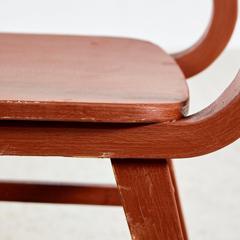 Vintage Brown Side Chair 1970s