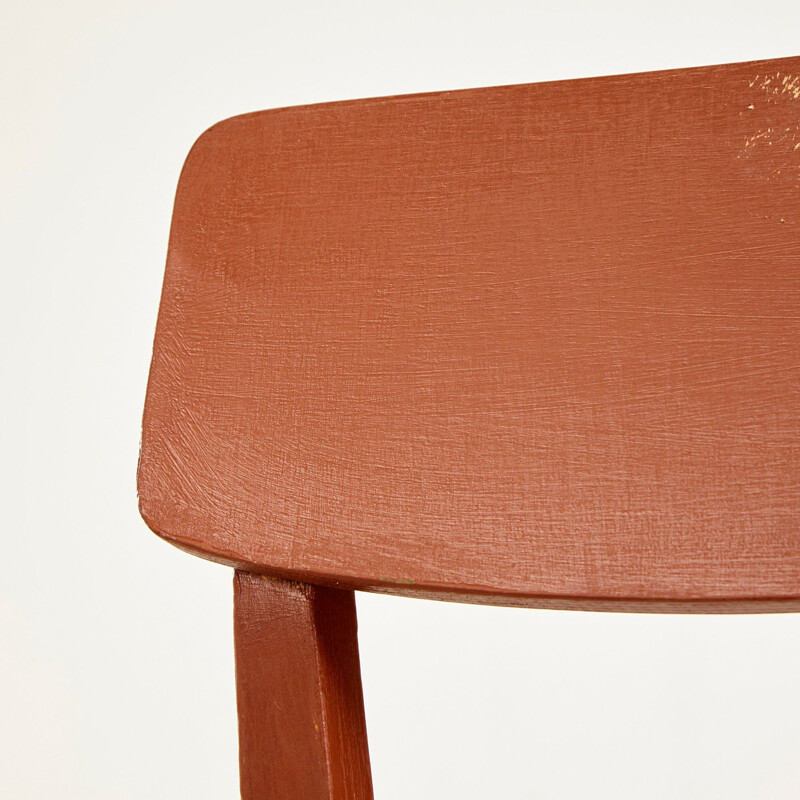 Vintage Brown Side Chair 1970s
