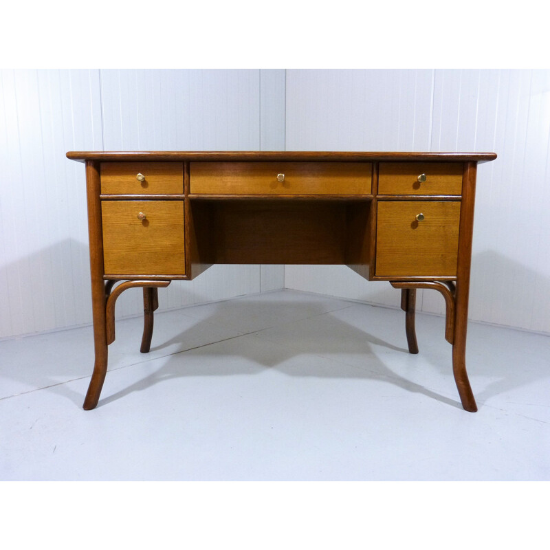 Vintage oak ladies desk 1970s