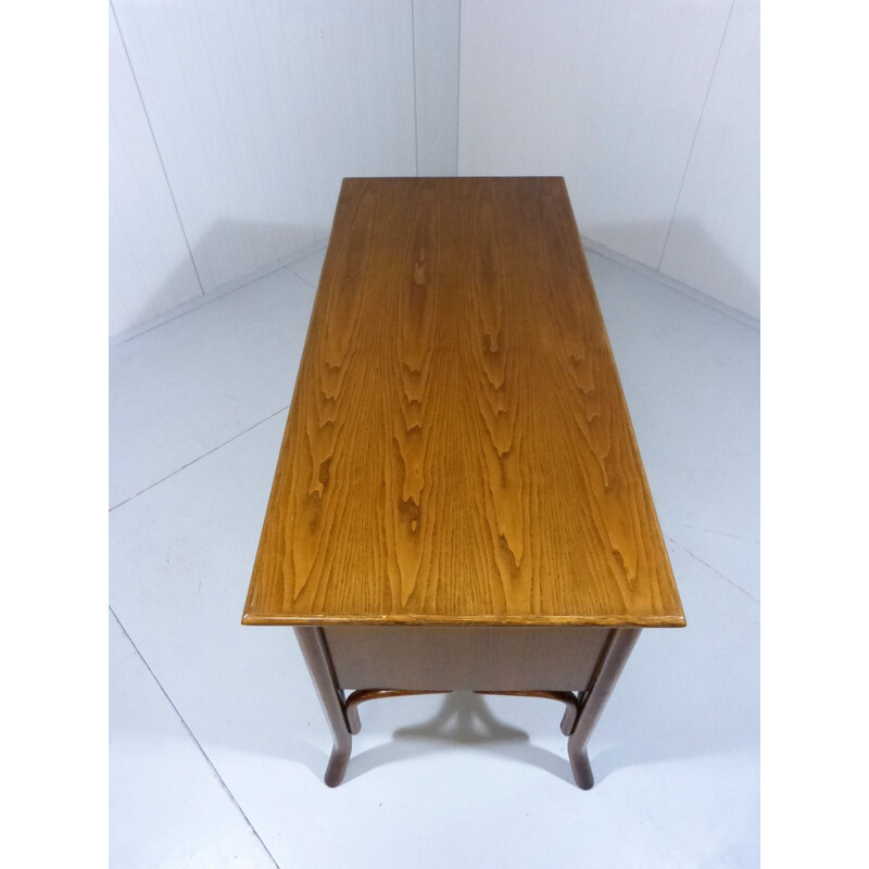 Vintage oak ladies desk 1970s