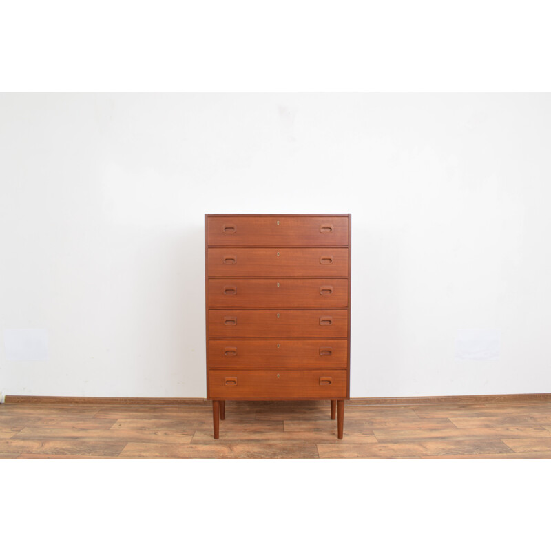 Vintage Teak Chest of Drawers, Swedish 1960s