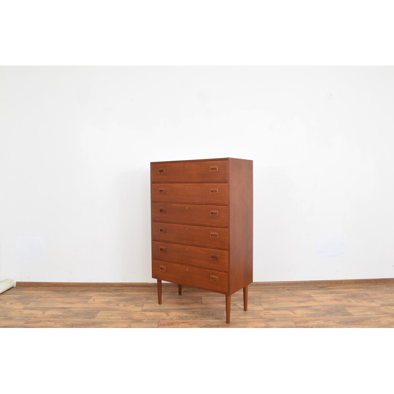 Vintage Teak Chest of Drawers, Swedish 1960s