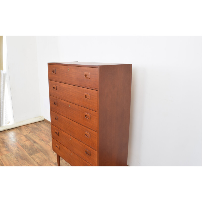 Vintage Teak Chest of Drawers, Swedish 1960s