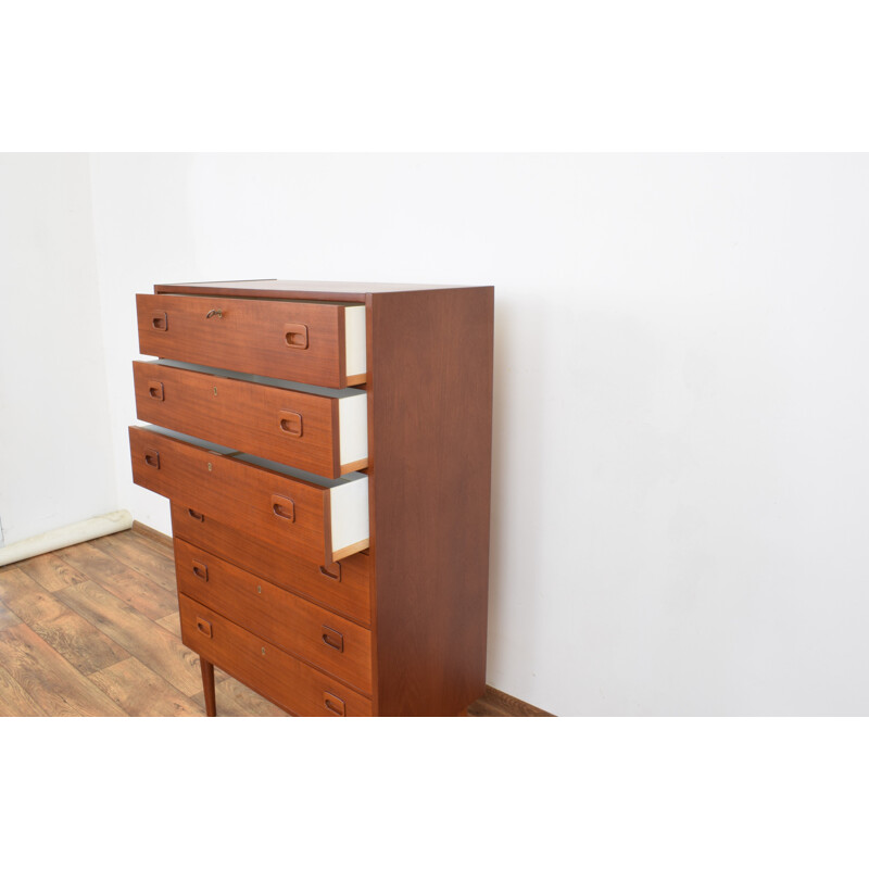 Vintage Teak Chest of Drawers, Swedish 1960s