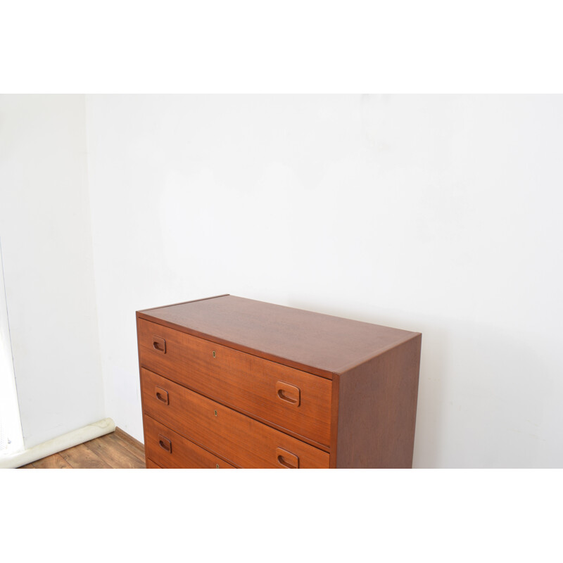 Vintage Teak Chest of Drawers, Swedish 1960s