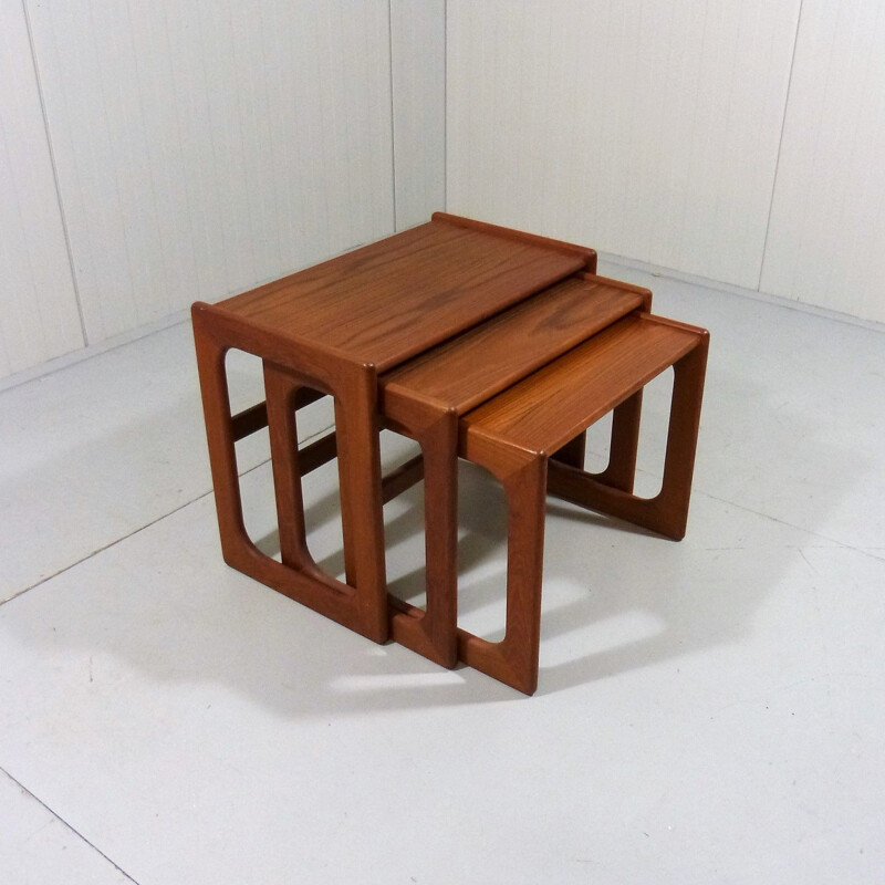 Vintage Teak nesting tables by Salin Nyborg, Denmark 1960s