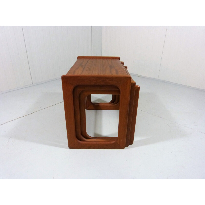 Vintage Teak nesting tables by Salin Nyborg, Denmark 1960s