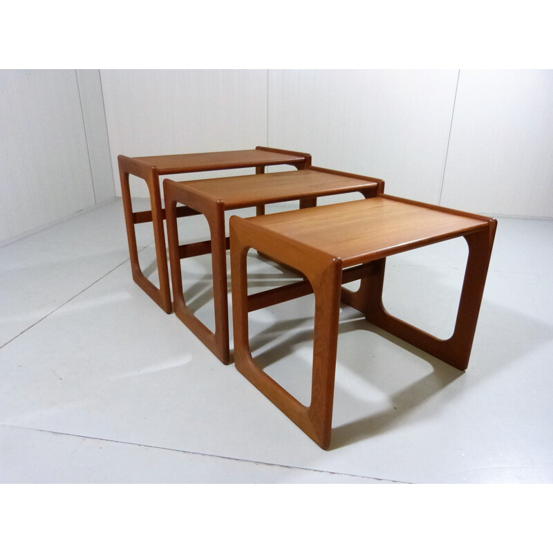 Vintage Teak nesting tables by Salin Nyborg, Denmark 1960s