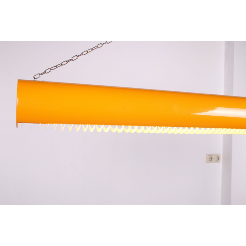 Suspension ou lampadaire vintage couleur jaune maïs, Danemark 1960