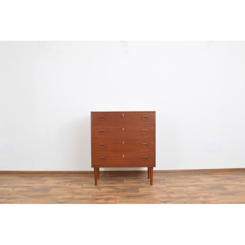 Vintage Teak Chest of Drawers, Swedish 1960s