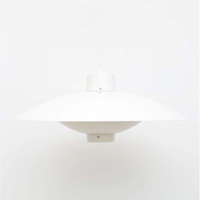 Vintage White Fog Morup pendant lamp, Danish 1970s