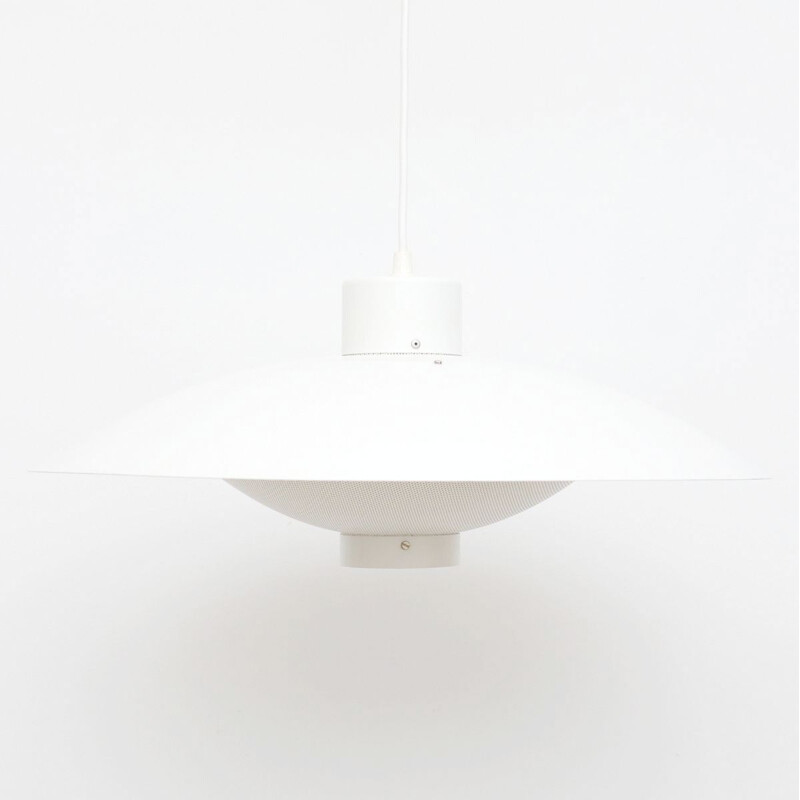 Vintage White Fog Morup pendant lamp, Danish 1970s