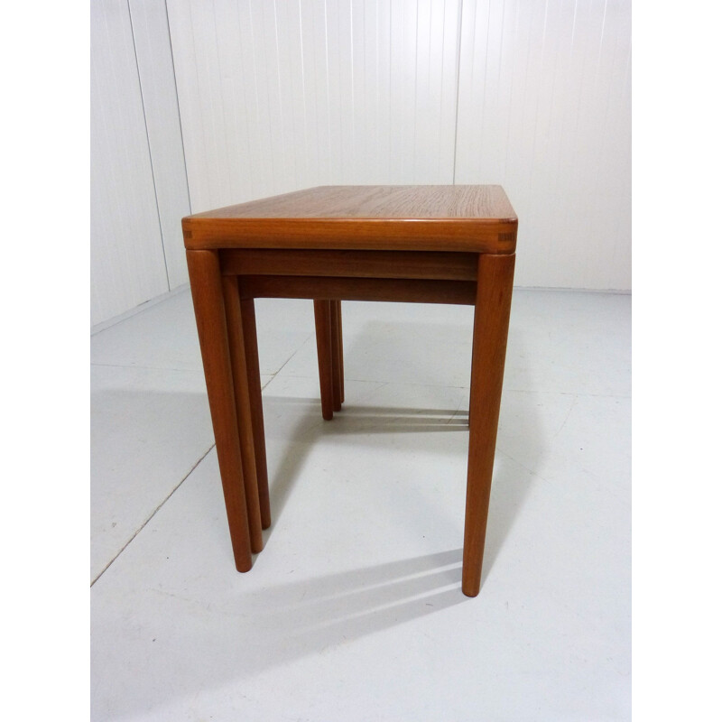 Vintage Teak nesting tables by H.W. Klein for Bramin, Denmark 1960s