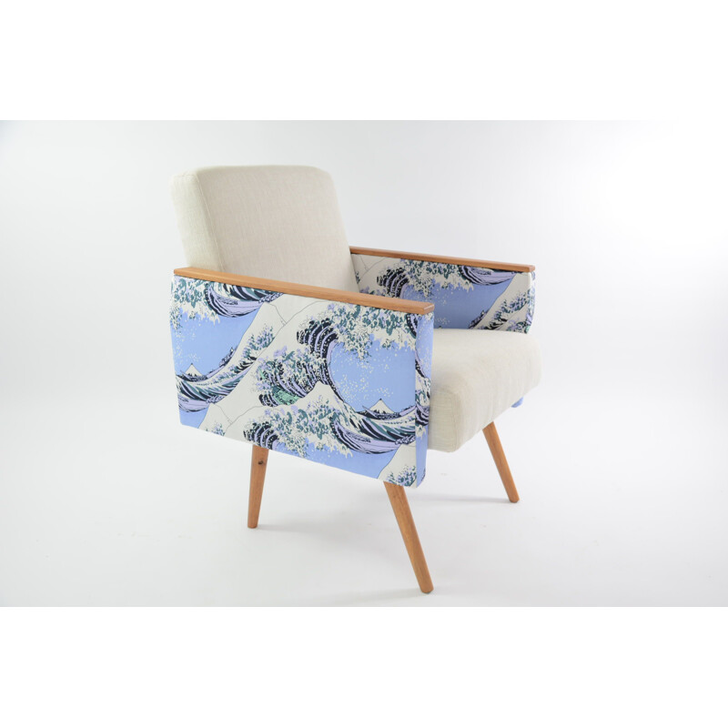 Vintage square armchairs Kanagawa 1960s