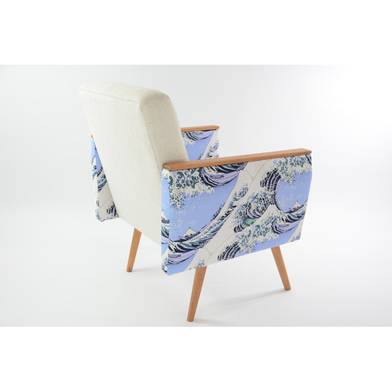 Vintage-Sessel quadratisch Kanagawa 1960