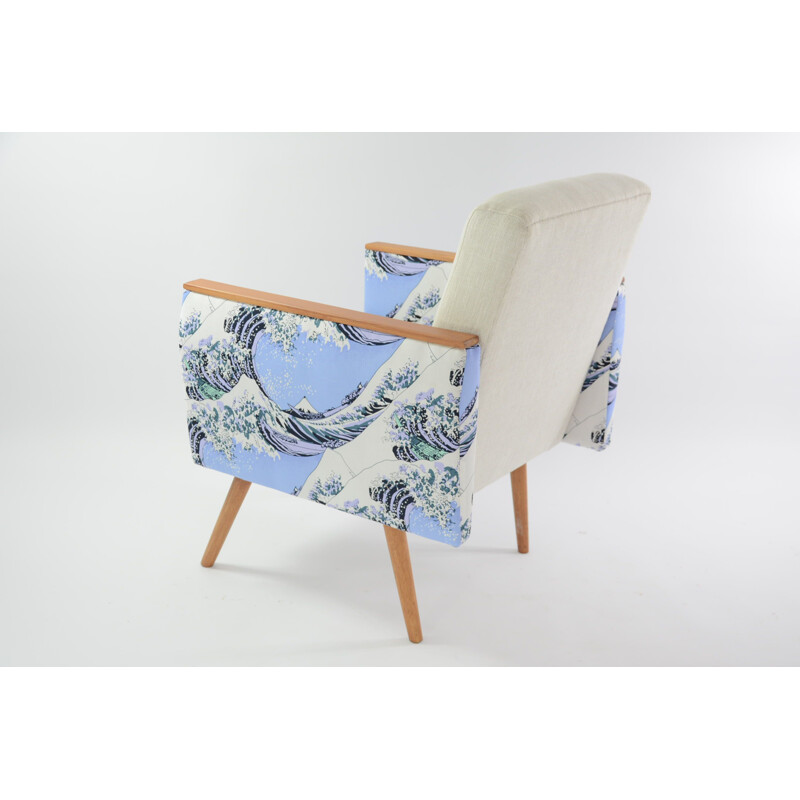 Vintage square armchairs Kanagawa 1960s