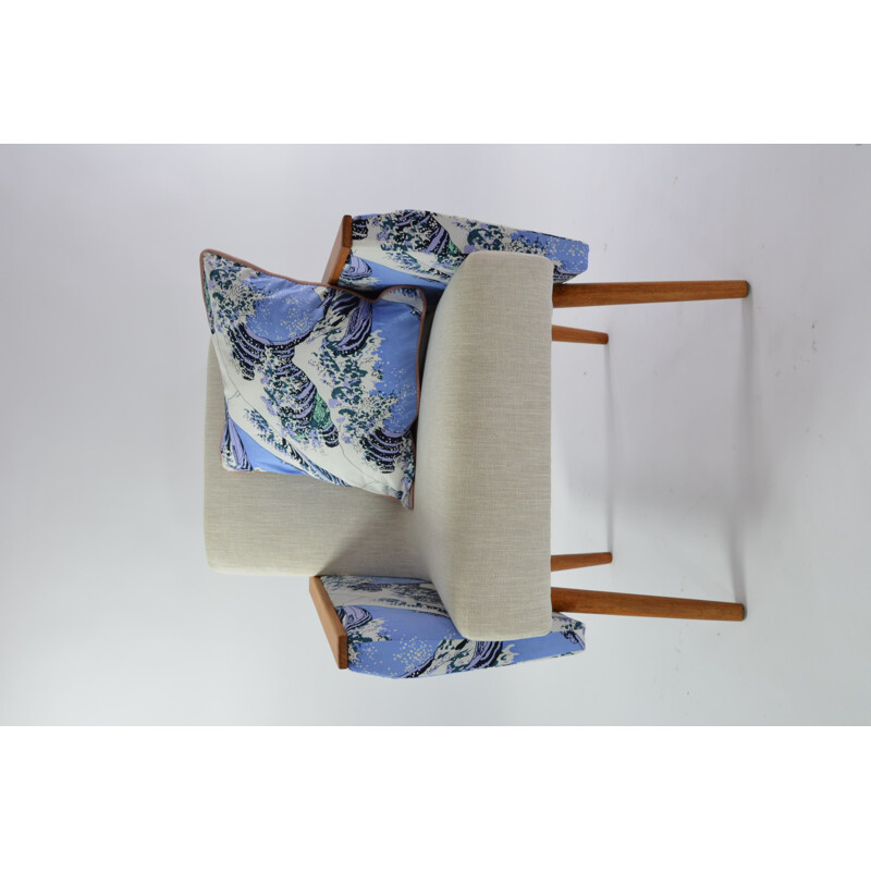 Vintage square armchairs Kanagawa 1960s