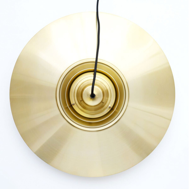 Vintage pendant lamp In Brass, Danish 1970s