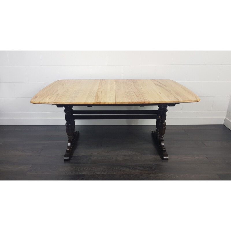Vintage Grand Extending Refectory Dining Table by Ercol 1990s