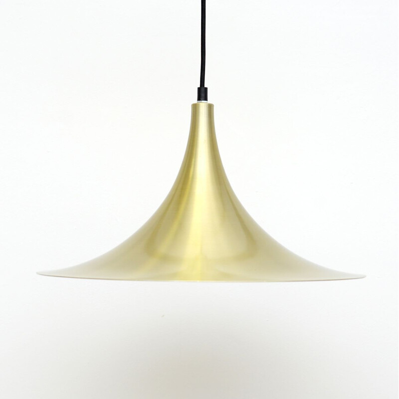 Vintage pendant lamp In Brass, Danish 1970s