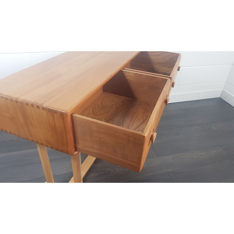 Vintage elm and beech Console Table by Ercol, English 1960s