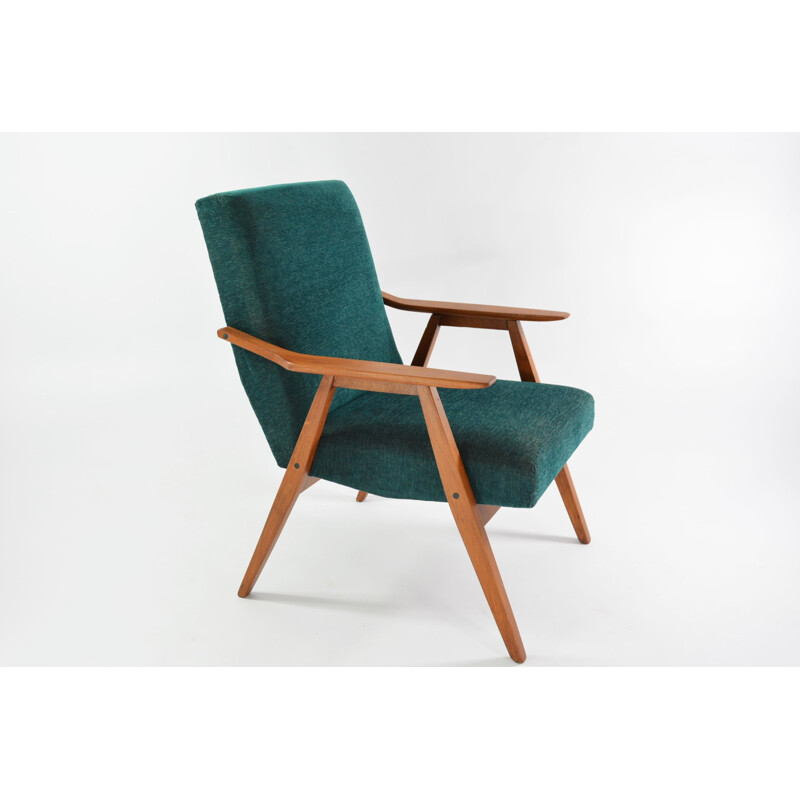 Fauteuil vintage Saut verts 1960