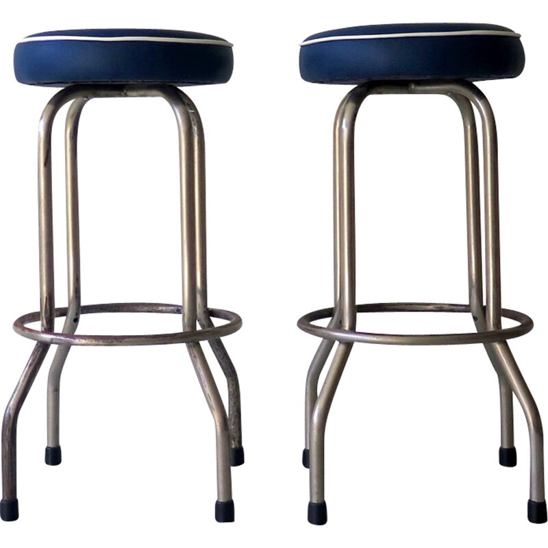 Vintage leatherette bar stools