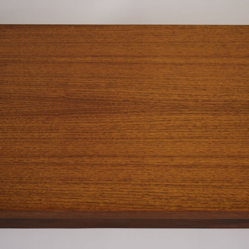 Vintage Rectangular Quadrille Long Teak Side Table by G-Plan 1960s