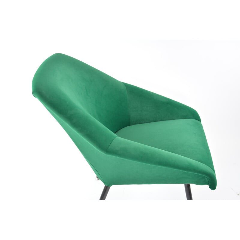 Vintage Green shell armchair 1970s