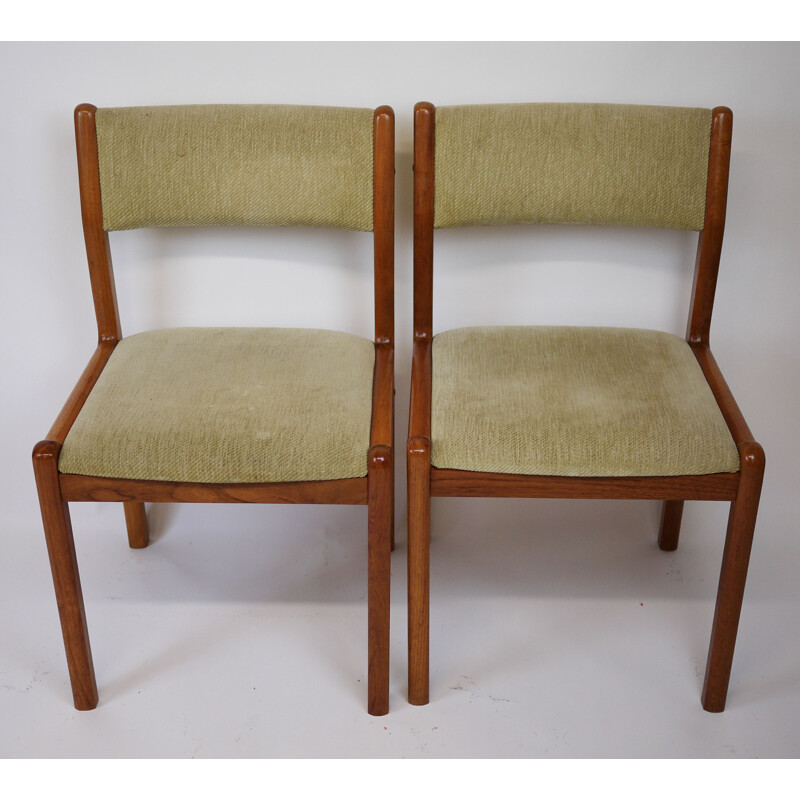 Lot de 6 chaises vintage en teck de J.L. Moller, Danois 1960