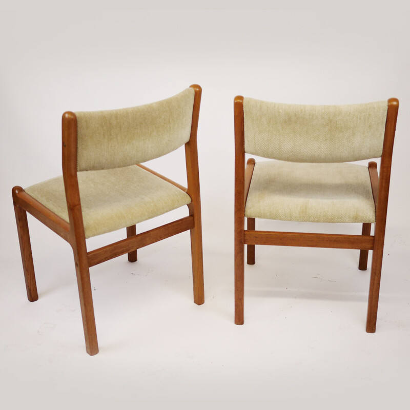 Set of 6 vintage Teak Dining Chairs from J.L. Moller, Danish 1960s