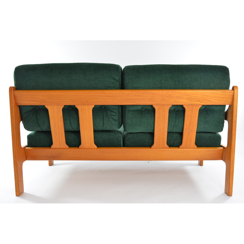 Vintage bench 2 seats green