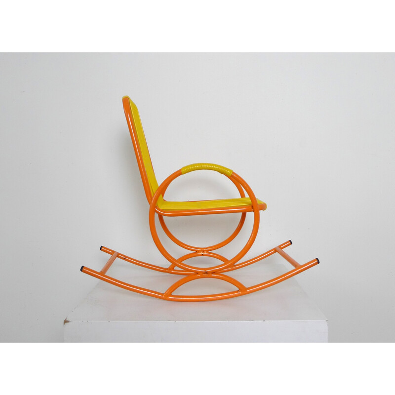 Rocking Chair pour enfant en plastique et métal - 1950