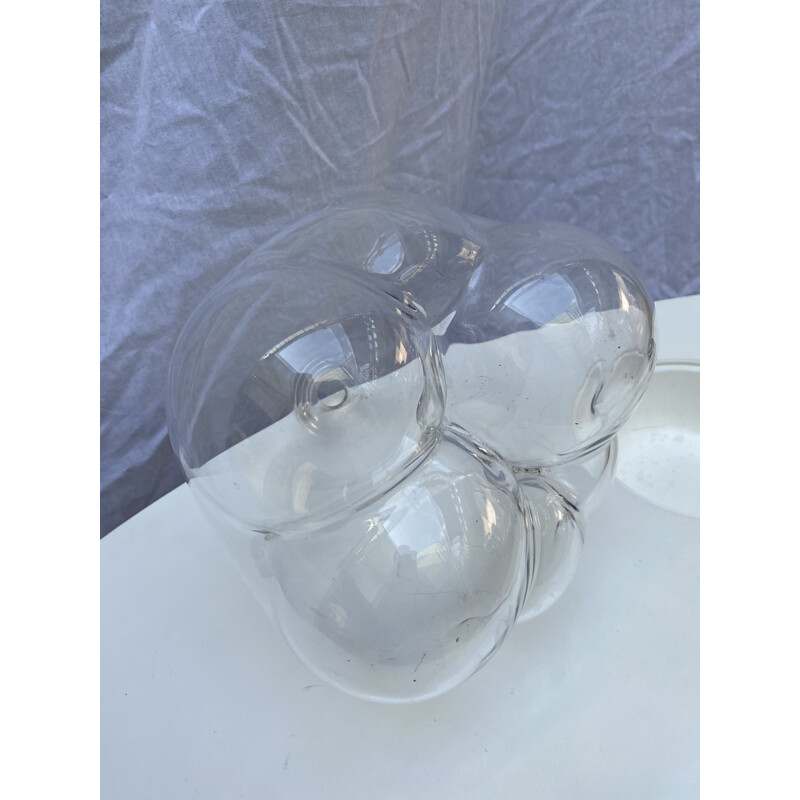 Vintage bubble 2 vase by Serge Mansau for St Louis Manufacture