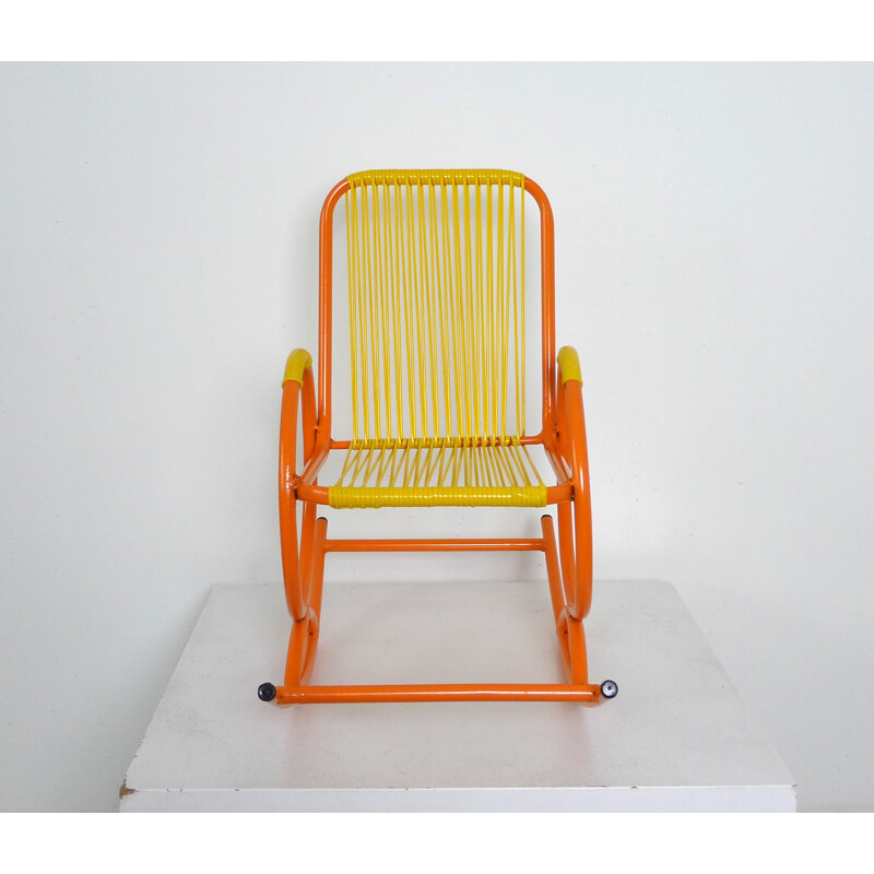 Rocking Chair pour enfant en plastique et métal - 1950