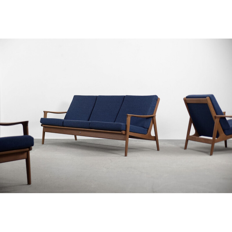 Parker Furniture moderne vintage teakhouten woonkamer set, Australië 1950