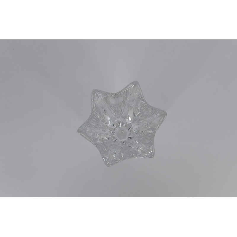 Vintage Crystal Vase Tulip by Jan Johansson for Orrefors, Scandinavian 1970s