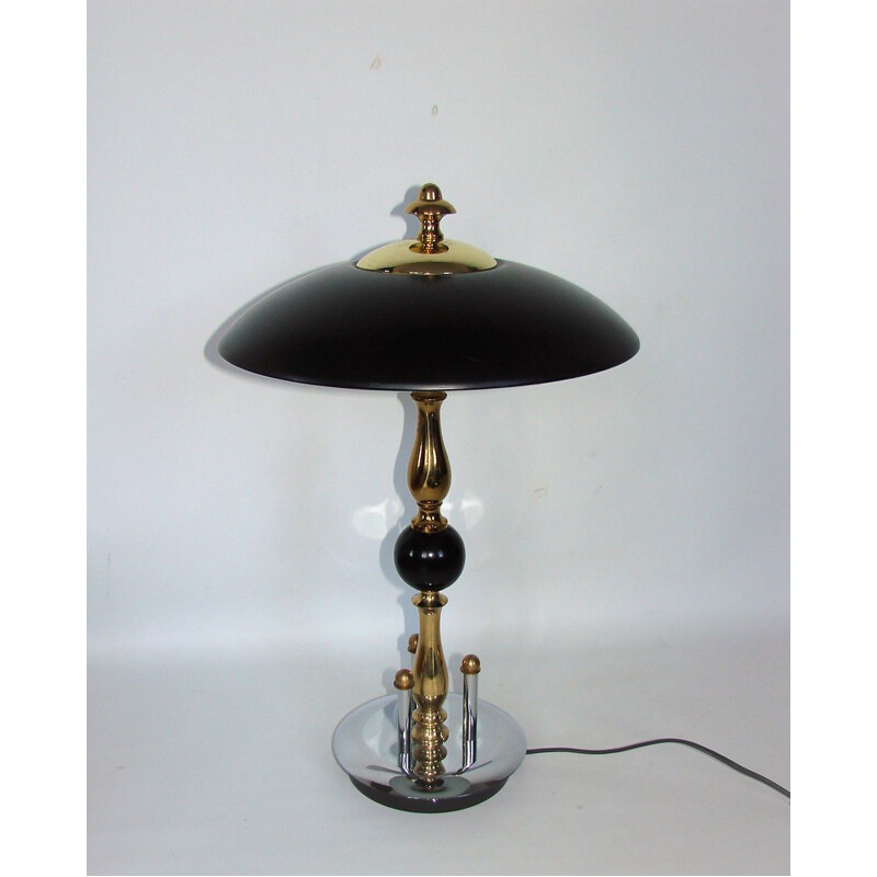 Vintage Art Deco Tischlampe 1970