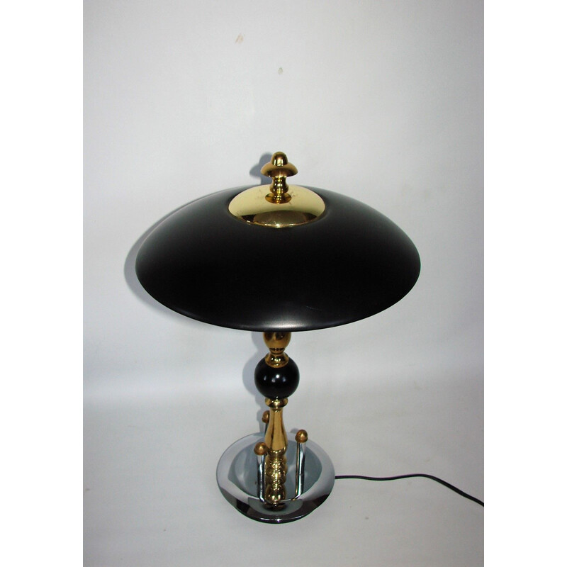 Vintage Art deco table lamp 1970s