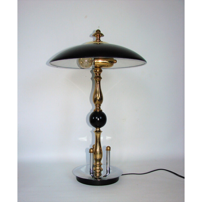 Vintage Art deco table lamp 1970s