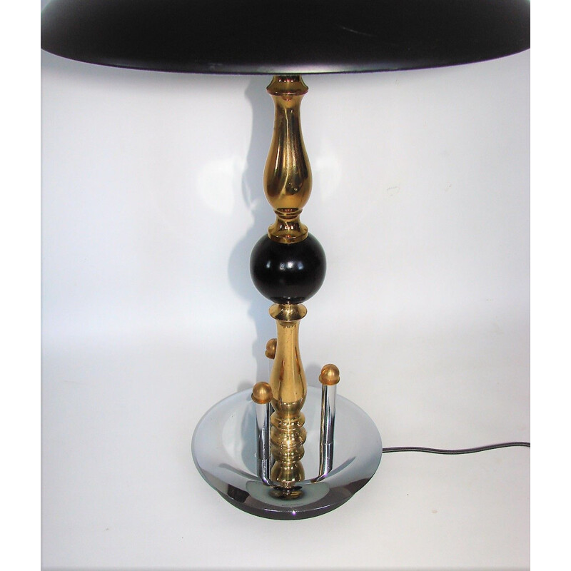 Lampe de table vintage Art deco 1970