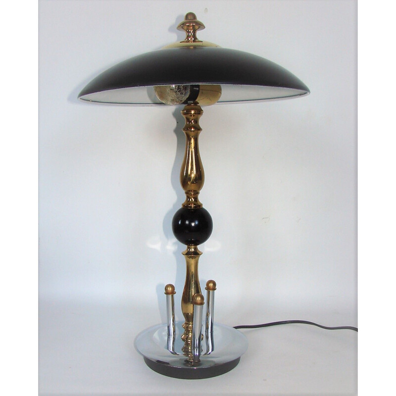 Vintage Art deco table lamp 1970s