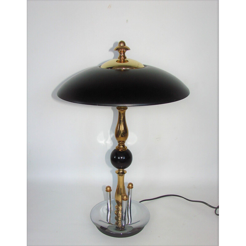 Lampe de table vintage Art deco 1970
