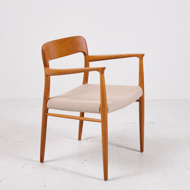 Paire de fauteuils vintage Modèle 75 par Niels Otto Moller pour J.L. Mollers, Danemark 1950