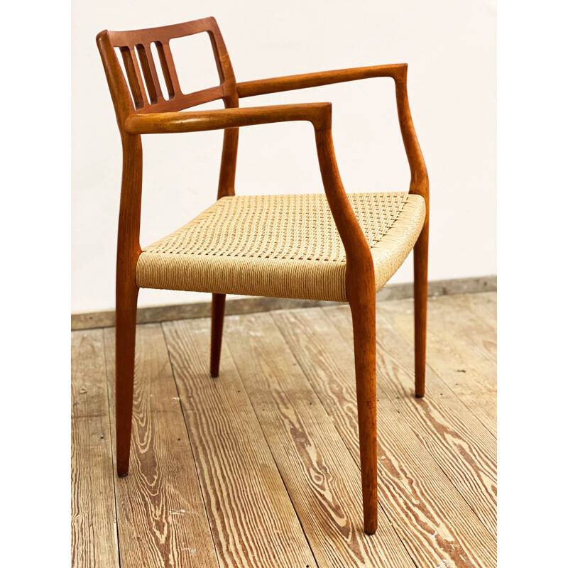 Vintage teak dining chair Model 64 by Niels O. Møller for J.L. Moller, Denmark 1950s