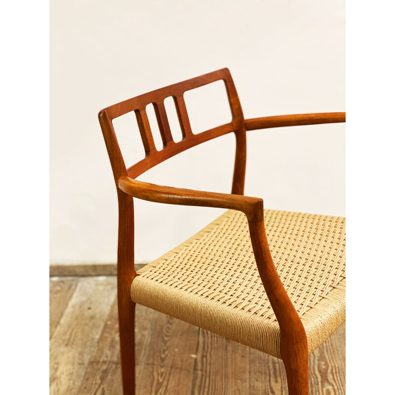 Vintage teak dining chair Model 64 by Niels O. Møller for J.L. Moller, Denmark 1950s
